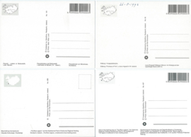 SET van 4 ansichtkaarten – IJsland