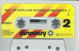 MC – Unknown Artist ‎– 20 gezellige ACCORDEON MELODIEËN (8001) – jaren ‘80