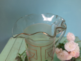 Waterkan met glas geemailleerd