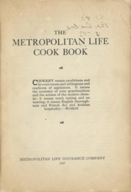 The METROPOLITAN COOK BOOK - 1927