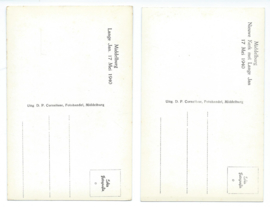 SET van 9 ansichtkaarten – Middelburg – oorlogsschade – 17 mei 1940