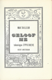 GELOOF ME – MAX TAILLEUR – 1978