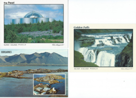 SET van 3 ansichtkaarten – IJsland