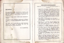 Katalogus N.V. SLOESTAAL – jaren ‘80