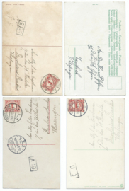 Kaarten setje 107 - 4 stuks - ca. 1909-1910