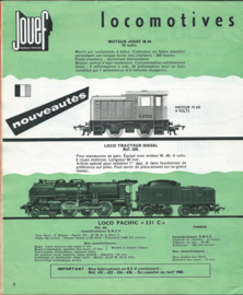 JOUEF - Catalogus - TRAINS 1962