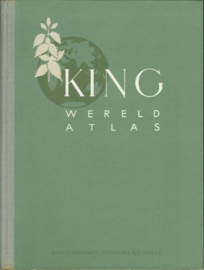 KING ATLAS VAN DE GEHELE AARDE VOOR SCHOOL EN LEVEN - 1959