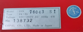 COPAL flipklok / wekker – model 229 - jaren ‘70