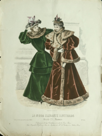 Prent - LA MODE ELEGANTE ILUSTRADA - 1893