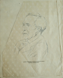Prent – Portret (Litho) van Wilhelm von Bode (1845-1929) - 1925