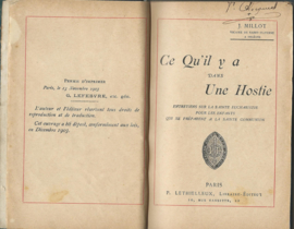 Ce Qu'il y a Dans Une Hostie – J. MILLOT 1903