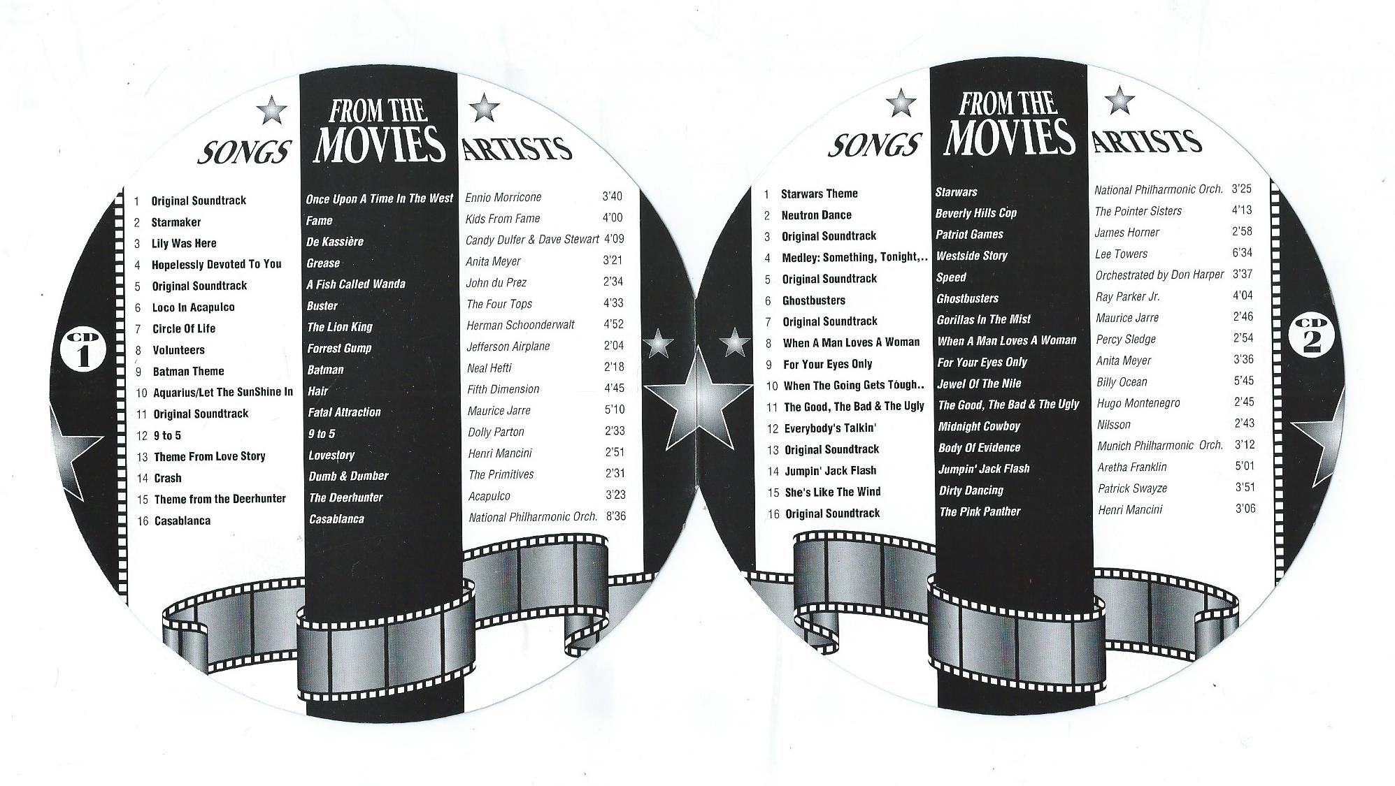 CD – Various – FROM THE MOVIES – 2 CD