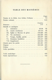 LOUANGE ET PRIÈRE – PSAUMES, CHORALS, CANTIQUES ET RÉPONS - 1966