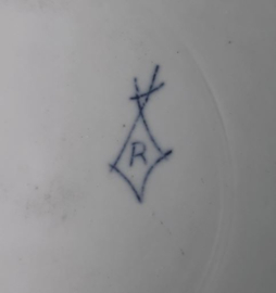 Onderbord Plateau Zwiebelmuster Regout