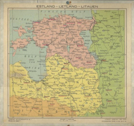 “KOMPAS” SITUATIEKAARTJES – 9 stuks - 1944