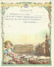 SET van 4 oude belgische telegrammen – 1948