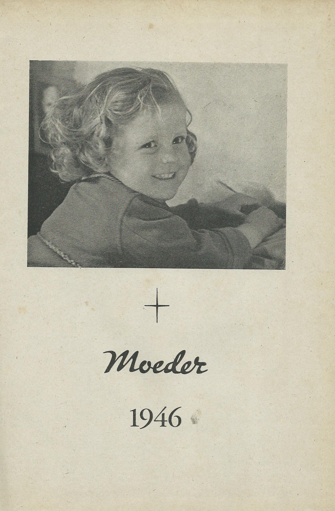 Moeder, HET “VAKBLAD” VOOR MOEDERS – jaargang 1946 in boek
