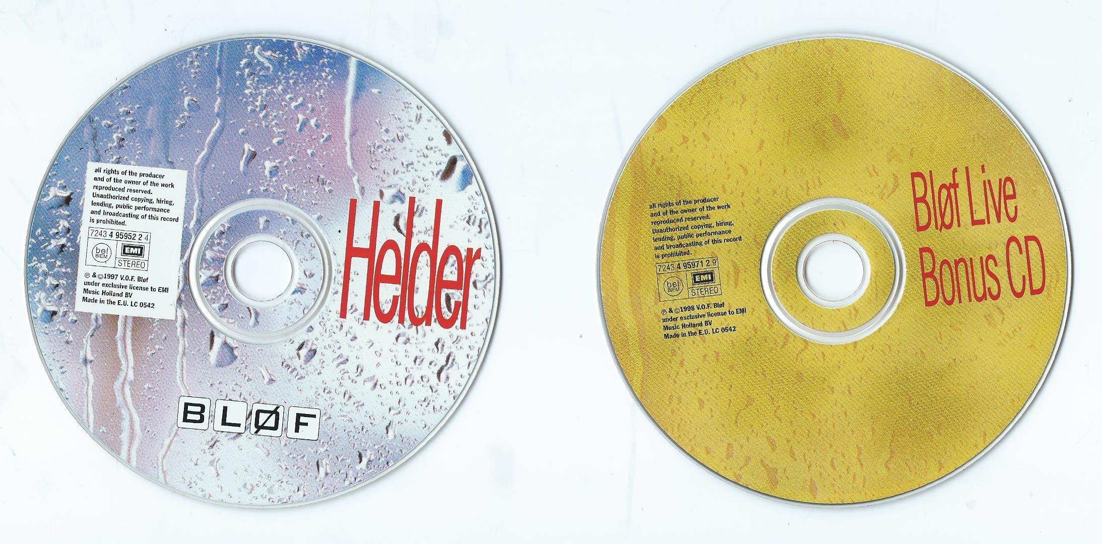 CD – BLØF – HELDER - 2 CD - 1998