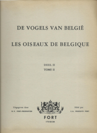 DE VOGELS VAN BELGIË – DEEL II / LES OISEAUX DE BELGIQUE –TOME II - ca. 1959