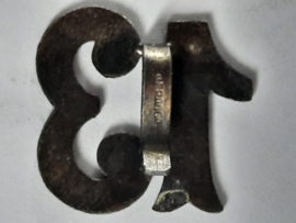 Foudraal met 24 Alpacca-zilveren tafelnummers