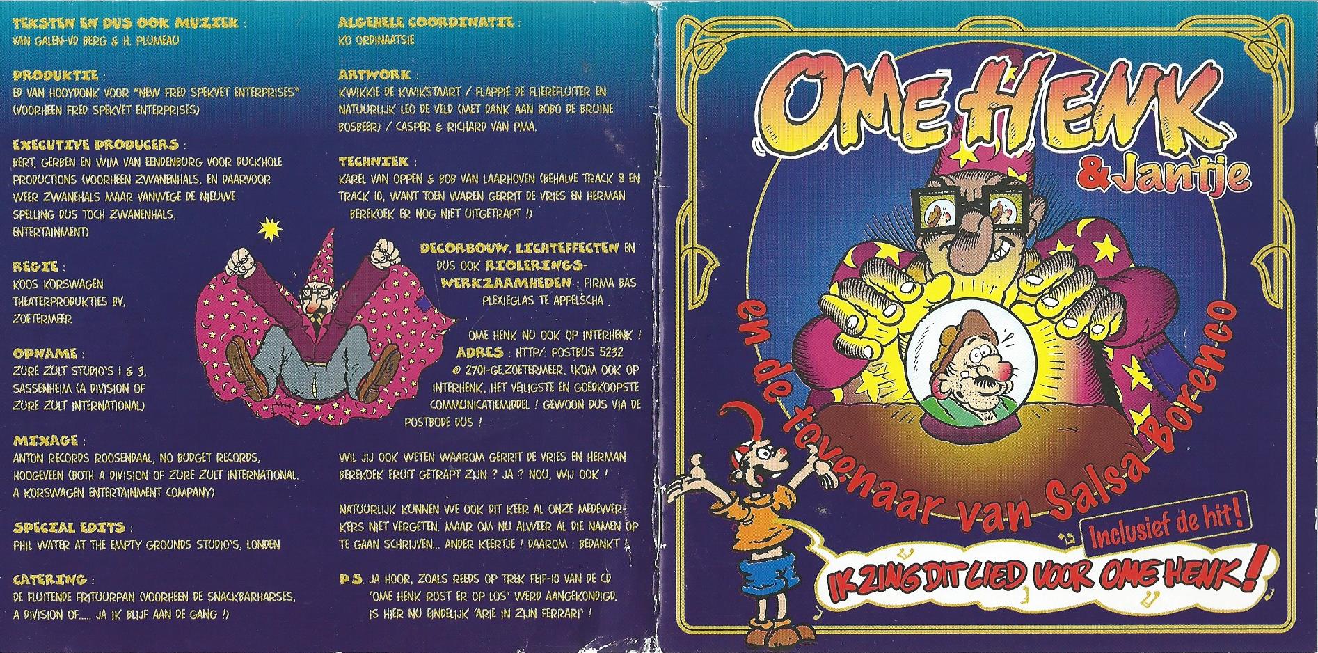 CD – OME HENK – OME HENK en de tovenaar van Salsa Borenco - 1997