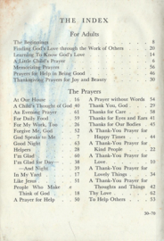 PRAYERS FOR LITTLE CHILDREN – MARY ALICE JONES  - 1942