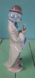 BEELD – clown – porselein – Lladro Clown "Sad Sax" - 1988