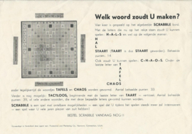 SCRABBLE – NEDERLANDSE EDITIE – 1955