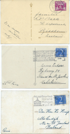 SET van 3 ansichtkaarten – ‘s-Gravenhage – 1932-1947