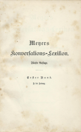 Meyers Konversations-Lexikon – 20 delen - 1895-1900
