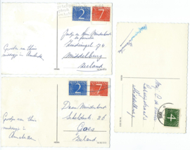 SET van 3 ansichtkaarten - Amsterdam – jaren ‘60