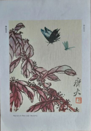 Prent – Qi Baishi Ink Painting – set van 3