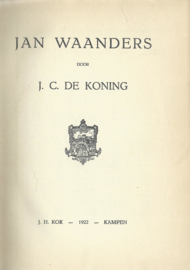 JAN WAANDERS – J.C. DE KONING - 1922