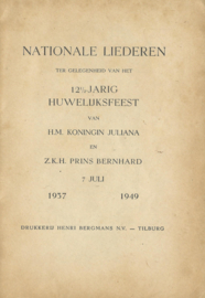 NATIONALE LIEDEREN – BIJ HET KOPEREN HUWELIJKSFEEST - 1949