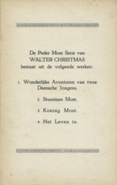 STUURMAN MOST – WALTER CHRISTMAS - 1920