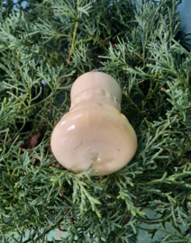 Vintage glazen kerstklokje