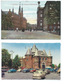 SET van 2 ansichtkaarten - Amsterdam - 1908-1960