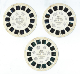 VIEW-MASTER beeldschijven – SWITZERLAND - 3 stuks – 1951-1954