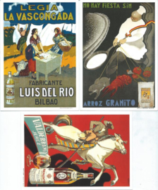 SET van 3 reclamekaarten Carlos Velasco – ca. 2003