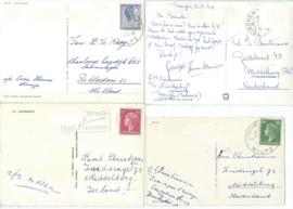 SET van 4 ansichtkaarten – Luxemburg – o.a. 1962, 1960, 1965