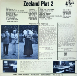 LP – ZEELAND PLAT 2 - JULES DE PUUT, TILLY DEN BOER EN WIM DE VOS – 1981