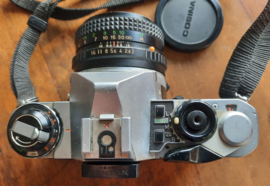 Fotocamera – PENTAX ME Super met COSINA LENS (50mm 1:2), in koffer – 1982