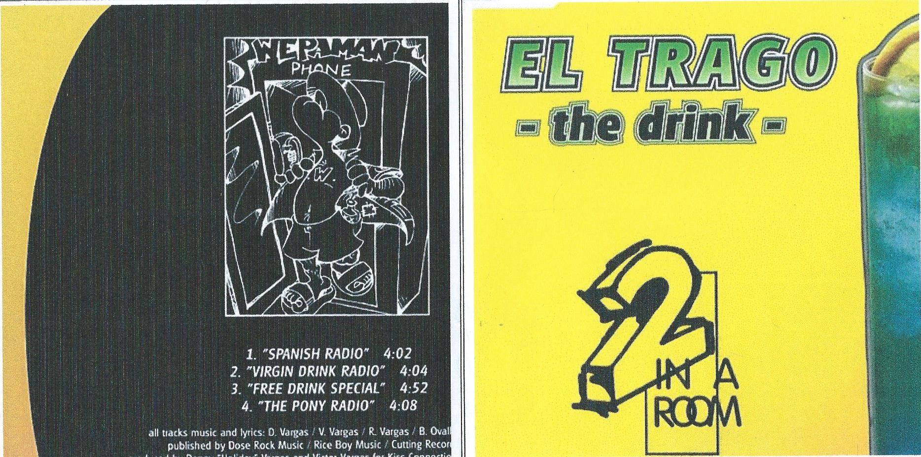 CD – Maxi-Single - 2 In A Room – El Trago (The Drink) - 1994