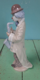 BEELD – clown – porselein – Lladro Clown "Sad Sax" - 1988