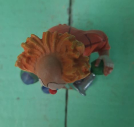 BEELD – clown – hout - Clown op fiets