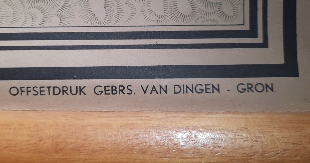 EENVOUDIGE SCHOOLKAART VAN NEDERLAND - 1950