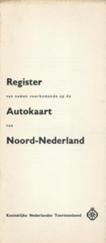 AUTOKAART VAN NEDERLAND – 3 stuks - 1968