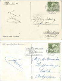SET van 2 ansichtkaarten – Zwitserland