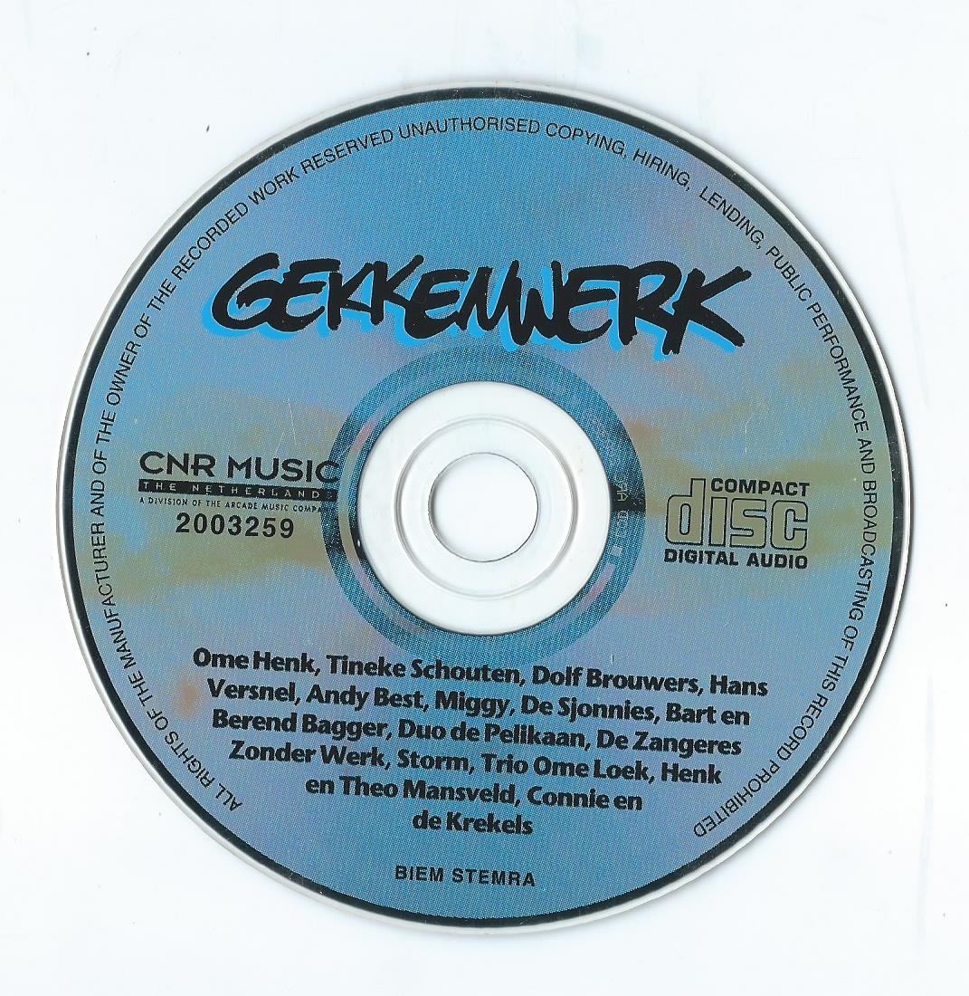 CD – GEKKENWERK deel 1 - 1997