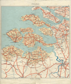 Set van 11 oude topografische kaartjes – SCHAAL 1:400.000 – jaren ‘30